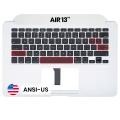 Топкейс з клавіатурою (ANSI US) для MacBook Air 13" A1466 (2012) (Used OEM Pull: Grade B/C)