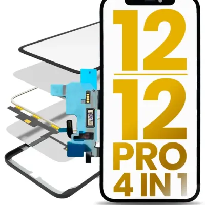 OCA Master 4-in-1 Short Flex (Digitizer Touch With Glass + OCA + Frame Pre-installed) For iPhone 12 / 12 Pro