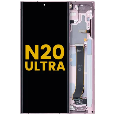 Дисплейний модуль (OLED) з рамкою для Samsung Galaxy Note 20 Ultra 5G (Refurbished) (Mystic Bronze)