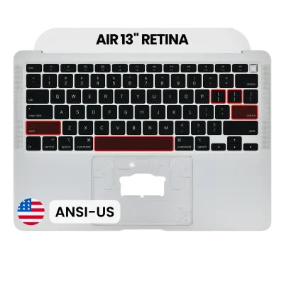 Top Case with Keyboard (ANSI US) For MacBook Air 13" A2179 (2020) (Silver)