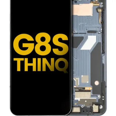 Дисплейний модуль (OLED) з рамкою для LG G8S ThinQ (Refurbished) (Mirror Black)