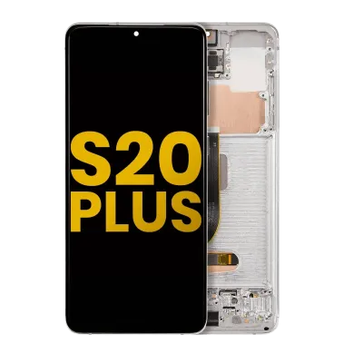 OLED Assembly With Frame For Samsung Galaxy S20 Plus 5G (Refurbished) (Cloud White)