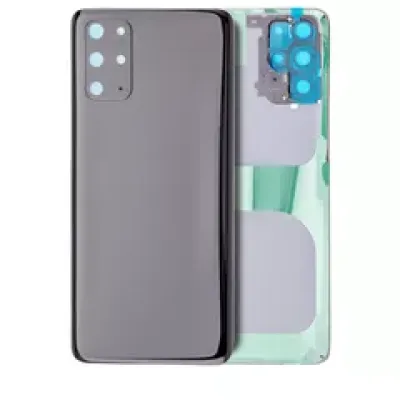 Заднє скло з камерою для Samsung Galaxy S20 Plus 5G (No Logo) (Aftermarket Plus) (Cosmic Black)