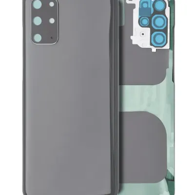 Заднє скло з камерою для Samsung Galaxy S20 Plus 5G (No Logo) (Aftermarket Plus) (Cosmic Gray)