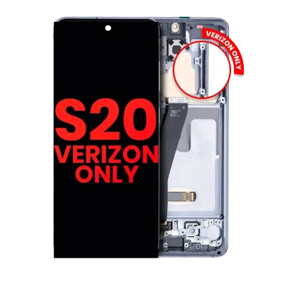 OLED Assembly With Frame For Samsung Galaxy S20 5G (Verizon 5G UW Frame Only) (Aftermarket Plus) (Cosmic Gray)