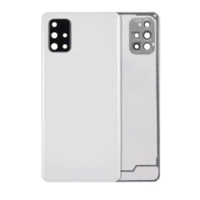 Задня кришка зі склом камери для Samsung Galaxy A71 (A715 / 2020) (Aftermarket Plus) (Prism Crush Silver)