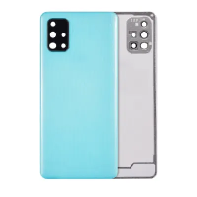 Задня кришка зі склом камери для Samsung Galaxy A71 (A715 / 2020) (Aftermarket Plus) (Prism Crush Blue)