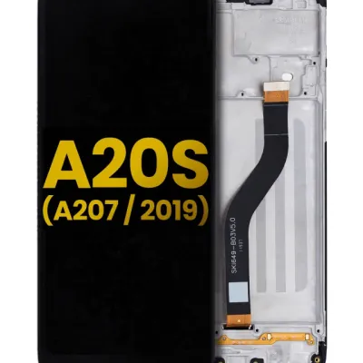 Дисплейний модуль (LCD) з рамкою для Samsung Galaxy A20S (A207 / 2019) (Refurbished) (всі кольори)
