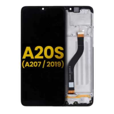 Дисплейний модуль (LCD) з рамкою для Samsung Galaxy A20S (A207 / 2019) (Refurbished) (всі кольори)