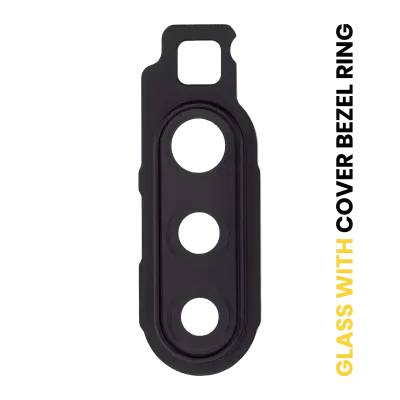 Back Camera Lens With Cover Bezel Ring For Samsung Galaxy A90 5G (A908 / 2019) (Black)