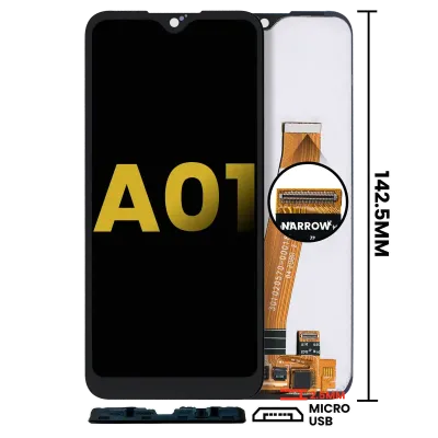 Дисплейний модуль (LCD) без рамки для Samsung Galaxy A01 (Global Model) (Micro USB Frame) (Refurbished) (всі кольори)