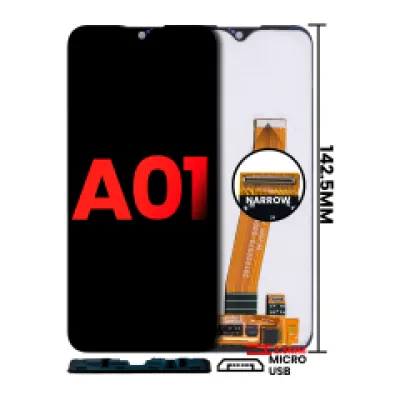 Дисплейний модуль (LCD) без рамки для Samsung Galaxy A01 (Global Model) (Micro USB Frame) (Aftermarket Plus: Incell) (всі кольори)
