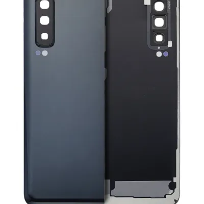 Back Cover Glass With Camera Lens For Samsung Galaxy Fold 4G (F900) (Premium) (Cosmos Black)