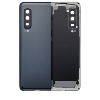 Задня кришка зі склом камери для Samsung Galaxy Fold 4G (F900) (Premium) (Cosmos Black)