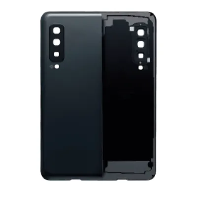 Задня кришка зі склом камери для Samsung Galaxy Fold 4G (F900) (Aftermarket Plus) (Cosmos Black)