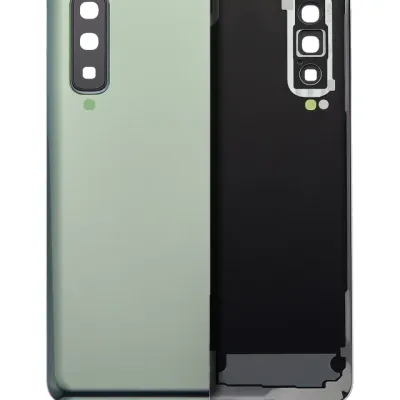 Back Cover Glass With Camera Lens For Samsung Galaxy Fold 4G (F900) (Aftermarket Plus) (Space Silver)