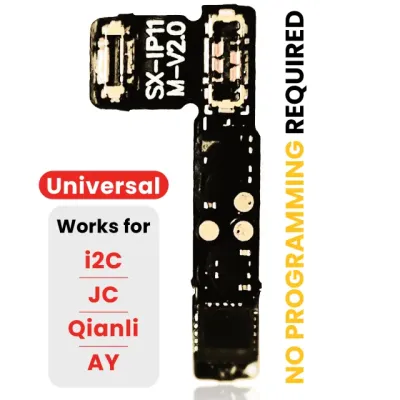Pre-Programmed Universal Battery Tag-On Flex Cable (Soldering Not Required) For iPhone 11 (With I2C, JCID, Qianli)