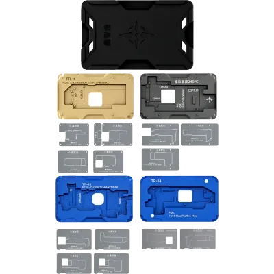 Платформа XZZ TR Middle Layer Frame Reballing для iPhone X-14 Pro Max (18-в-1)