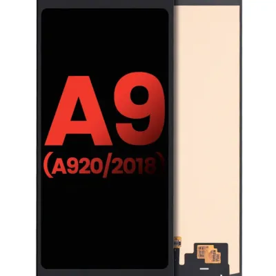 Дисплейний модуль (OLED) без рамки для Samsung Galaxy A9 (A920 / 2018) (Aftermarket Plus) (чорний)