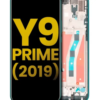 Дисплейний модуль з рамкою для Huawei Y9 Prime (2019) (Refurbished) (Emerald Green)