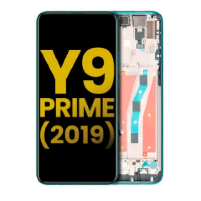 Дисплейний модуль з рамкою для Huawei Y9 Prime (2019) (Refurbished) (Emerald Green)