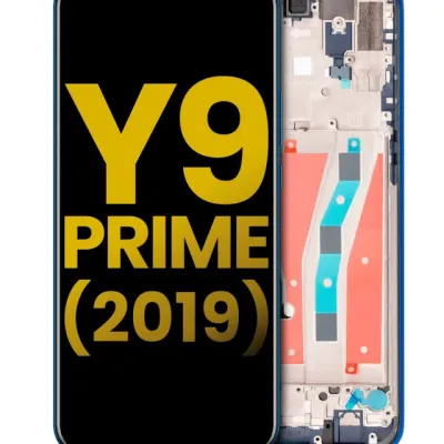 Дисплейний модуль з рамкою для Huawei Y9 Prime (2019) (Refurbished) (Sapphire Blue)