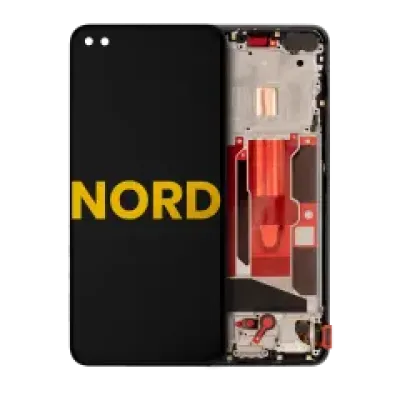 Дисплейний модуль (OLED) з рамкою для OnePlus Nord (Refurbished) (Gray Onyx)