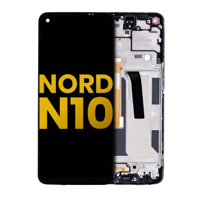 Дисплейний модуль (LCD) з рамкою для OnePlus Nord N10 5G (Refurbished) (Midnight Ice)