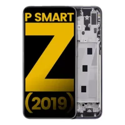 Дисплейний модуль (LCD) з рамкою для Huawei P Smart Z (2019) (Refurbished) (Midnight Black)