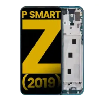 Дисплейний модуль (LCD) з рамкою для Huawei P Smart Z (2019) (Refurbished) (Emerald Green)