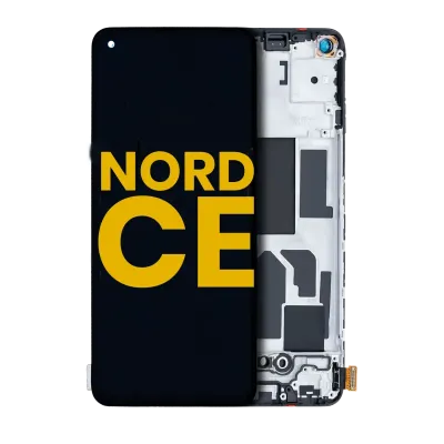 Дисплейний модуль (OLED) з рамкою для OnePlus Nord CE 5G (Refurbished) (Усі кольори)