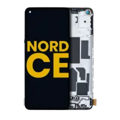 Дисплейний модуль (OLED) з рамкою для OnePlus Nord CE 5G (Refurbished) (Усі кольори)