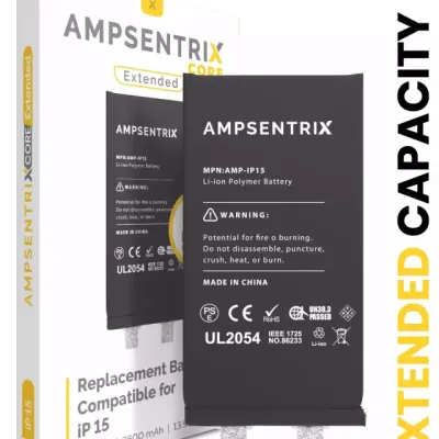 Replacement Battery For iPhone 15 (Spot Welding Required) (Core Extended)