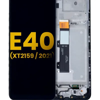 Дисплейний модуль (LCD) з рамкою для Motorola Moto E40 (XT2159 / 2021) (Refurbished) (всі кольори)