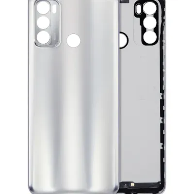 Заднє скло для Motorola Moto G60 (XT2135 / 2021) (Silver)