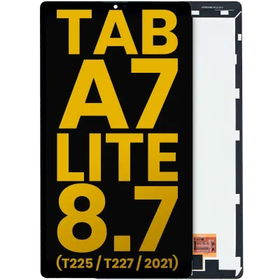 Дисплейний модуль для Samsung Galaxy Tab A7 Lite 8.7" (T225 / T227) (2021) (Cellular версія) без рамки (Refurbished) (чорний)