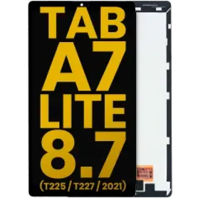 Дисплейний модуль для Samsung Galaxy Tab A7 Lite 8.7" (T225 / T227) (2021) (Cellular версія) без рамки (Refurbished) (чорний)