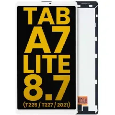 Дисплейний модуль для Samsung Galaxy Tab A7 Lite 8.7" (T225 / T227) (2021) (Cellular версія) без рамки (Refurbished) (білий)