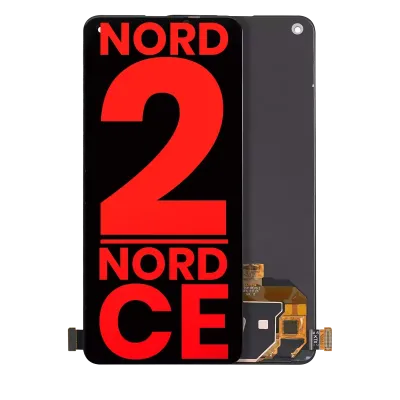Дисплейний модуль (OLED) без рамки для OnePlus Nord 2 5G / Nord CE 5G (Aftermarket Plus) (всі кольори)