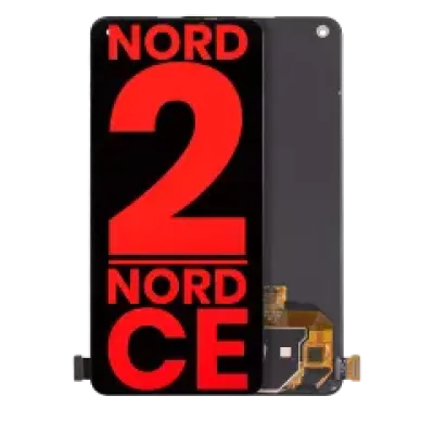 Дисплейний модуль (OLED) без рамки для OnePlus Nord 2 5G / Nord CE 5G (Aftermarket Plus) (всі кольори)