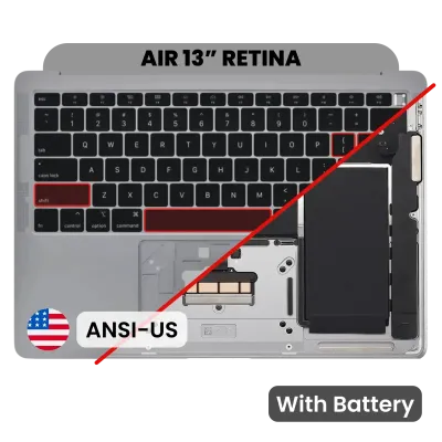 Топкейс з акумулятором і клавіатурою (ANSI US) для MacBook Air 13" A1932 (2018-2019) (Used OEM Pull: Grade A) (Space Gray)
