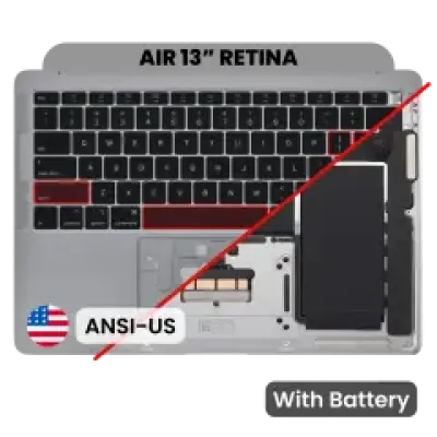 Топкейс з акумулятором і клавіатурою (ANSI US) для MacBook Air 13" A1932 (2018-2019) (Used OEM Pull: Grade A) (Space Gray)