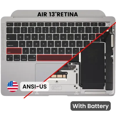 Топкейс з акумулятором і клавіатурою (ANSI US) для MacBook Air 13" A2337 (2020) (Used OEM Pull: Grade B/C) (Space Gray)