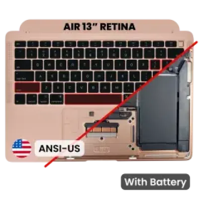 Топкейс з акумулятором і клавіатурою (ANSI US) для MacBook Air 13" A2179 (2020) (Used OEM Pull: Grade A) (Rose Gold)