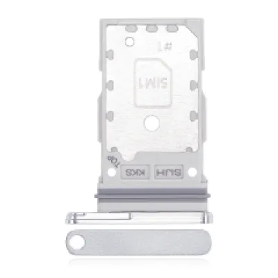 Лоток подвійної SIM для Samsung Galaxy S22 Ultra (White)