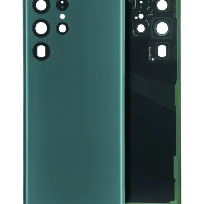 Заднє скло з камерою для Samsung Galaxy S22 Ultra 5G (No Logo) (Aftermarket Plus) (Green)