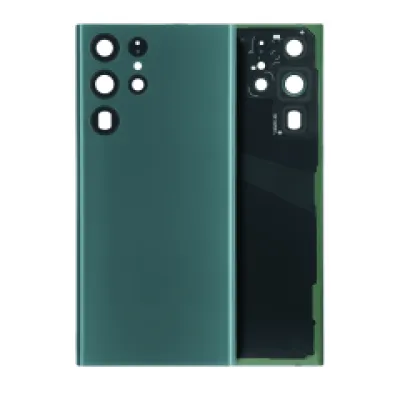 Заднє скло з камерою для Samsung Galaxy S22 Ultra 5G (No Logo) (Aftermarket Plus) (Green)
