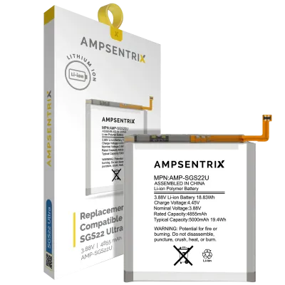 Акумулятор для Samsung Galaxy S22 Ultra 5G (EB-BS908ABY) (Ampsentrix Pro)