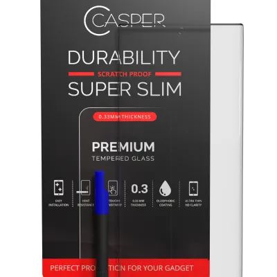 Загартоване скло Casper UV з клеєм для Samsung Galaxy S22 Ultra (Case Friendly) (Retail Packaging)