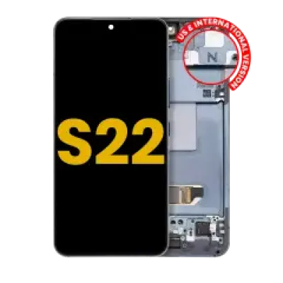 Дисплейний модуль (OLED) з рамкою для Samsung Galaxy S22 5G (US & International Version) (Refurbished) (Green)